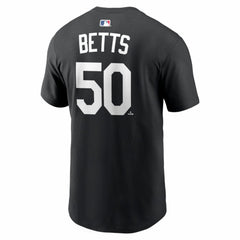 Mookie Betts Los Angeles Dodgers Nike Name & Number T-Shirt - Black T-shirts