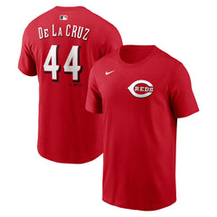 Elly De La Cruz Cincinnati Reds Nike Home Name & Number T-Shirt - Red T-shirts