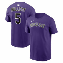 Matt Holliday Colorado Rockies Nike Cooperstown Collection Name & Number T-Shirt - Purple T-shirts