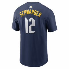 Kyle Schwarber Philadelphia Phillies Nike City Connect Name & Number T-Shirt - Navy T-shirts