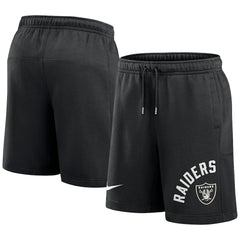 Las Vegas Raiders Arched Kicker Shorts - Black Shorts