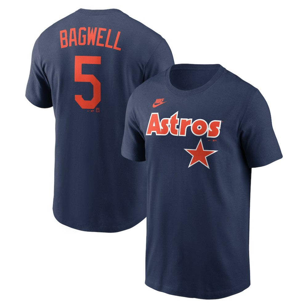 Jeff Bagwell Houston Astros Nike Cooperstown Collection Name & Number T-Shirt - Navy T-shirts