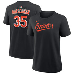 Adley Rutschman Baltimore Orioles Nike Women's Name & Number T-Shirt - Black T-shirts
