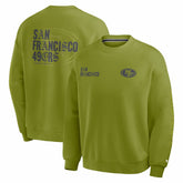 San Francisco 49ers Oversized Type Play Multi Sweatshirt - Green Sweatshirts