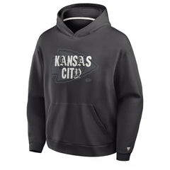 Kansas City Chiefs Oversized Type Play Location Hoodie - Black Hoodies