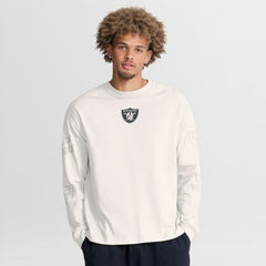 Las Vegas Raiders Oversized Type Play Long Sleeve T-Shirt - Gray T-shirts