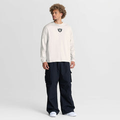 Las Vegas Raiders Oversized Type Play Long Sleeve T-Shirt - Gray T-shirts