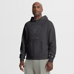 Las Vegas Raiders Oversized Type Play Location Hoodie - Black Hoodies