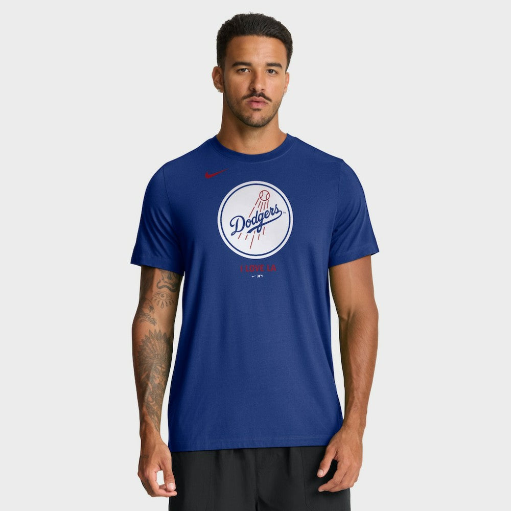 Los Angeles Dodgers Nike Tri-Blend Logo T-Shirt - Royal T-shirts