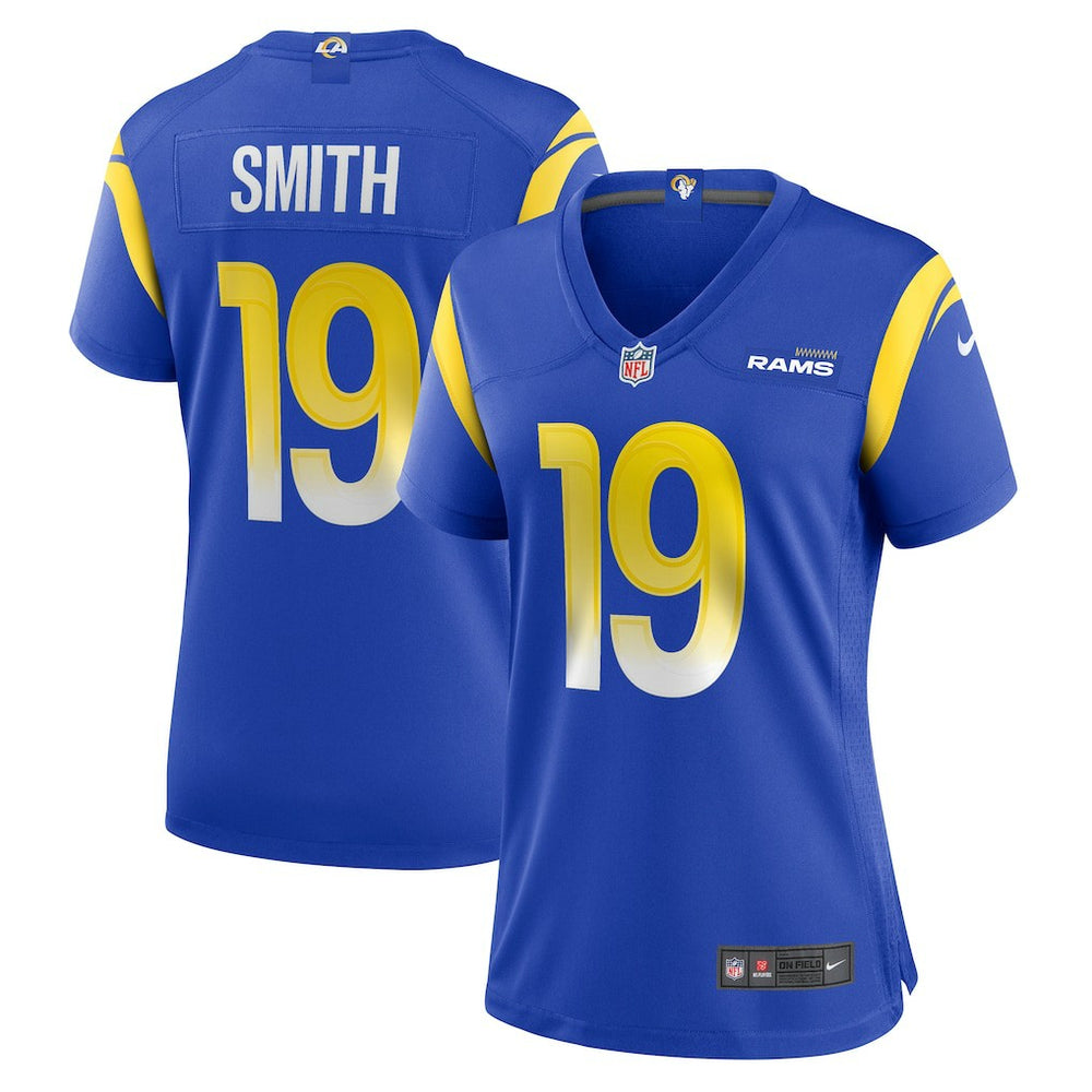 Xavier Smith Los Angeles Rams Women's Home Game Jersey - Royal Jerseys