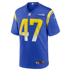 Alex Ward Los Angeles Rams Home Game Jersey - Royal Jerseys