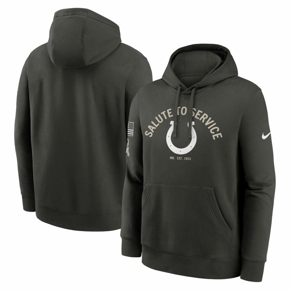 Indianapolis Colts Salute To Service Club Fleece Hoodie - Olive Hoodies