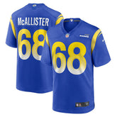 Mike McAllister Los Angeles Rams Home Game Jersey - Royal Jerseys