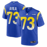 Steve Avila Los Angeles Rams Home Game Jersey - Royal Jerseys