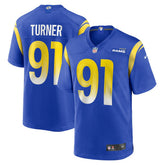 Kobie Turner Los Angeles Rams Home Game Jersey - Royal Jerseys