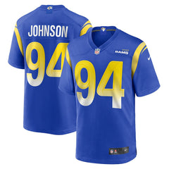 Desjuan Johnson Los Angeles Rams Home Game Jersey - Royal Jerseys