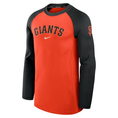 San Francisco Giants Nike Authentic Collection Game Time Dri-FIT Raglan Long Sleeve T-Shirt - Orange/Black T-shirts