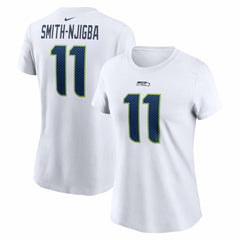 Jaxon Smith-Njigba Seattle Seahawks Women's Player Name & Number T-Shirt - White T-shirts