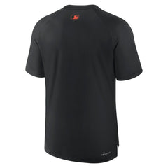 Baltimore Orioles Nike Authentic Collection Pregame Raglan Performance T-Shirt - Black T-shirts