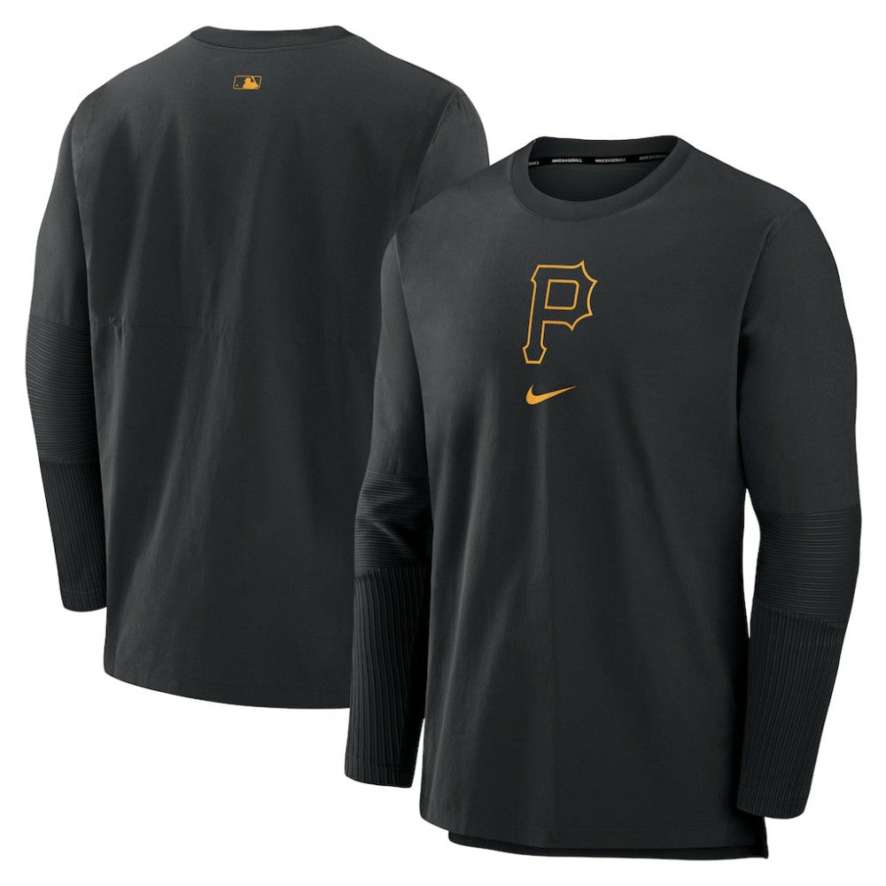 Pittsburgh Pirates Nike Authentic Collection Player Dri-FIT Lightweight Pullover - Black Pullover