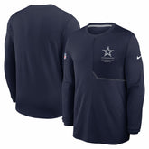 Dallas Cowboys Sideline Coach UV Dri-FIT Long Sleeve Shirt - Navy
