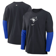Toronto Blue Jays Nike Authentic Collection Player Dri-FIT Lightweight Pullover - Navy Pullover