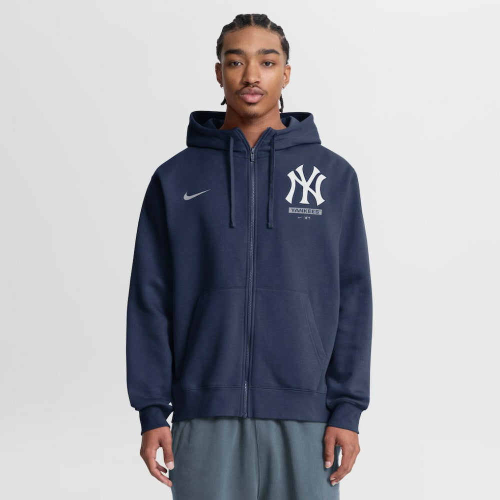 New York Yankees Nike Primetime Lockup Full-Zip Hoodie - Navy Hoodies