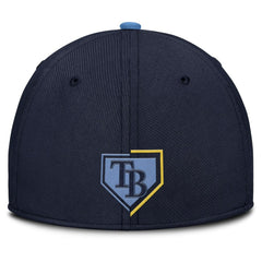 Tampa Bay Rays Nike Primetime Rise Dri-FIT Flex Hat - Navy Hats