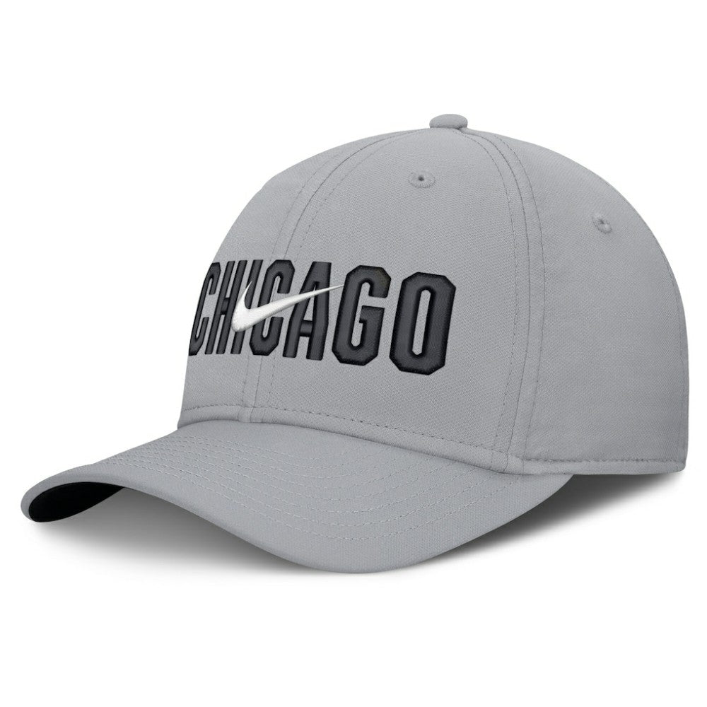 Chicago White Sox Nike Primetime Rise Dri-FIT Flex Hat - Gray Hats