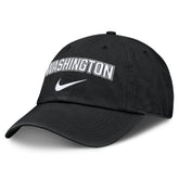 Washington Nationals Nike Primetime Club Adjustable Hat - Black Hats