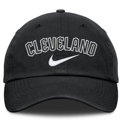Cleveland Guardians Nike Primetime Club Adjustable Hat - Black Hats