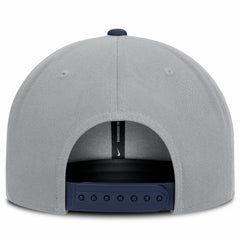 Milwaukee Brewers Nike Primetime Pro Dri-FIT Snapback Hat - Gray/Navy Hats
