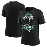 Saquon Barkley Philadelphia Eagles Player Graphic T-Shirt - Heather Black T-shirts