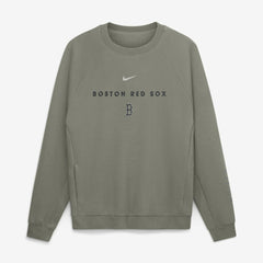 Boston Red Sox Nike Statement Primary Raglan Dri-FIT Sweatshirt - Olive Sweatshirts