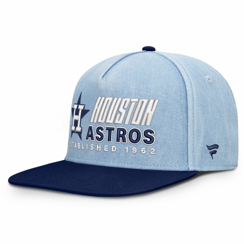 Houston Astros Fanatics Twinbill Snapback Hat - Denim Hats