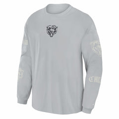 Chicago Bears Oversized Type Play Long Sleeve T-Shirt - Gray T-shirts