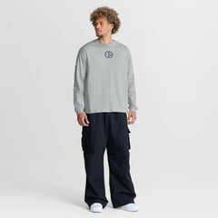 Pittsburgh Steelers Oversized Type Play Long Sleeve T-Shirt - Gray T-shirts