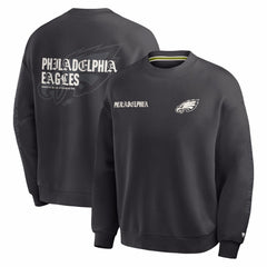 Philadelphia Eagles Oversized Type Play Multi Sweatshirt - Black Sweatshirts