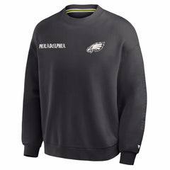 Philadelphia Eagles Oversized Type Play Multi Sweatshirt - Black Sweatshirts