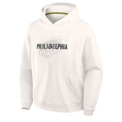 Philadelphia Eagles Oversized Type Play Location Hoodie - Cream Hoodies