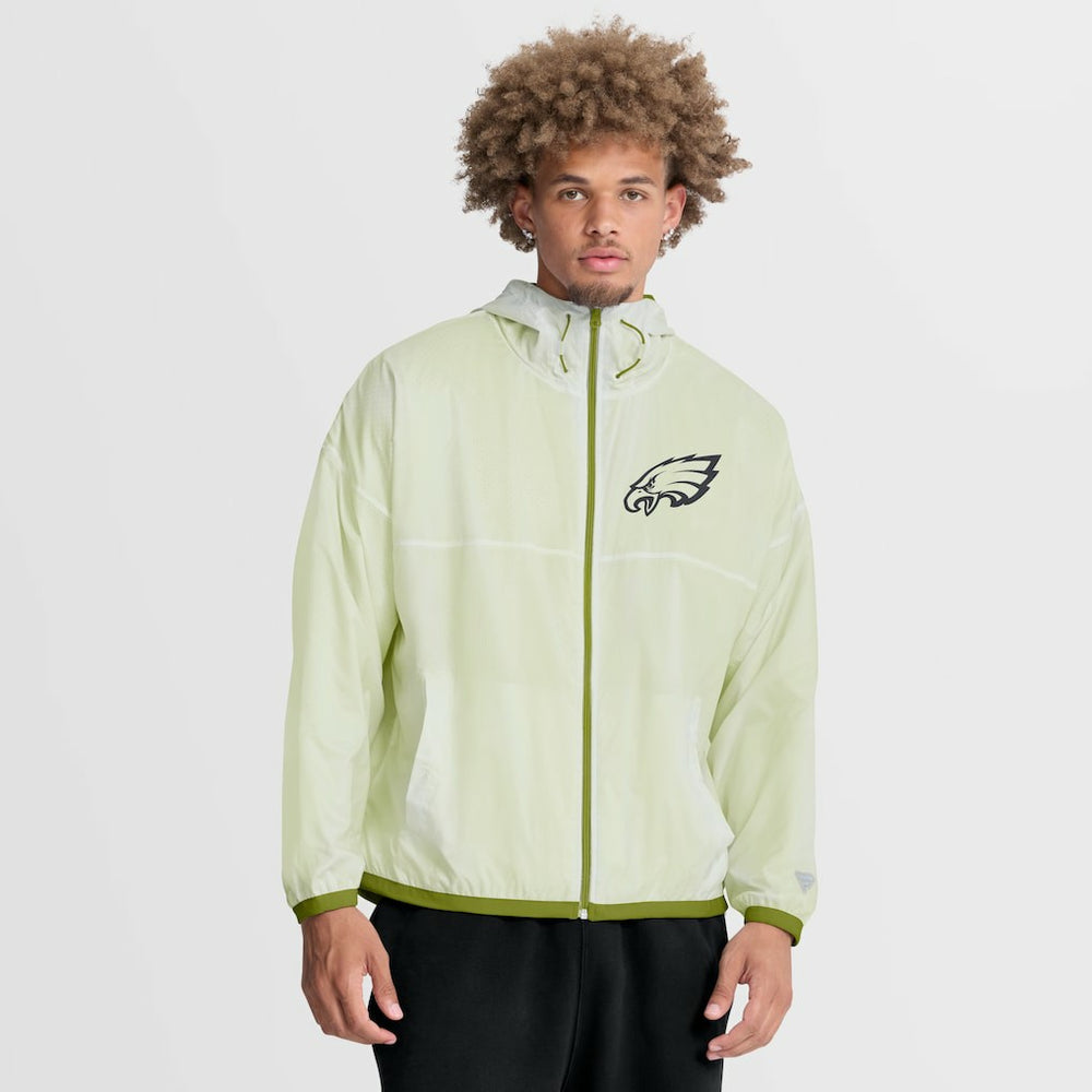 Philadelphia Eagles Type Play Down Full-Zip Jacket - White Jackets