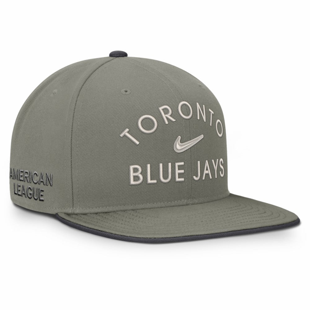 Toronto Blue Jays Nike Pro Dri-FIT Snapback Hat - Olive Hats