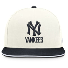 New York Yankees Nike Cooperstown Pro Dri-FIT Snapback Hat - Cream/Navy Hats