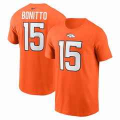 Nik Bonitto Denver Broncos Player Name & Number T-Shirt - Orange T-shirts