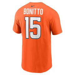 Nik Bonitto Denver Broncos Player Name & Number T-Shirt - Orange T-shirts