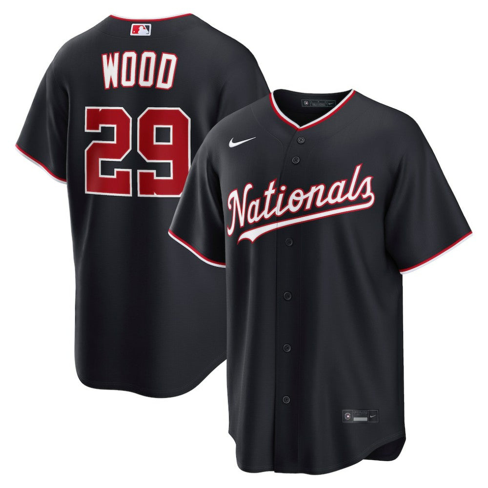 James Wood Washington Nationals Nike Alternate Replica Jersey - Navy Jerseys