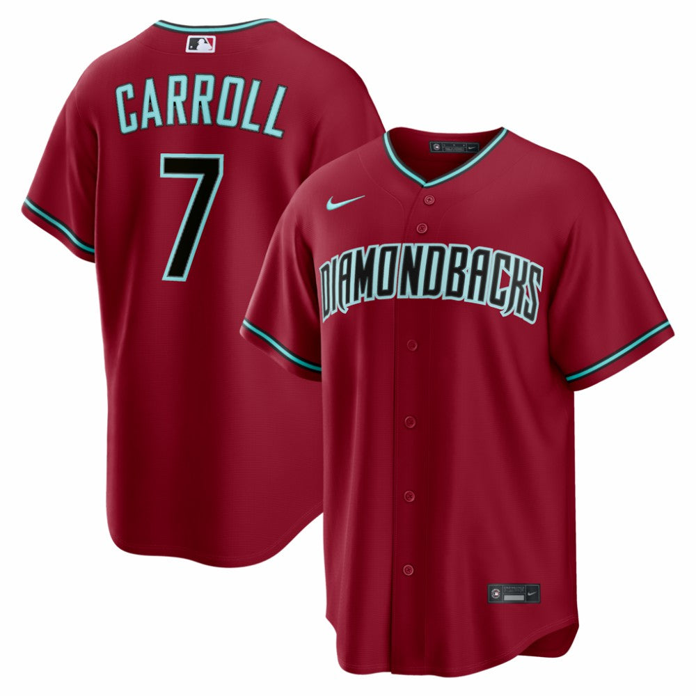 Corbin Carroll Arizona Diamondbacks Nike Alternate 2 Replica Jersey - Crimson Jerseys