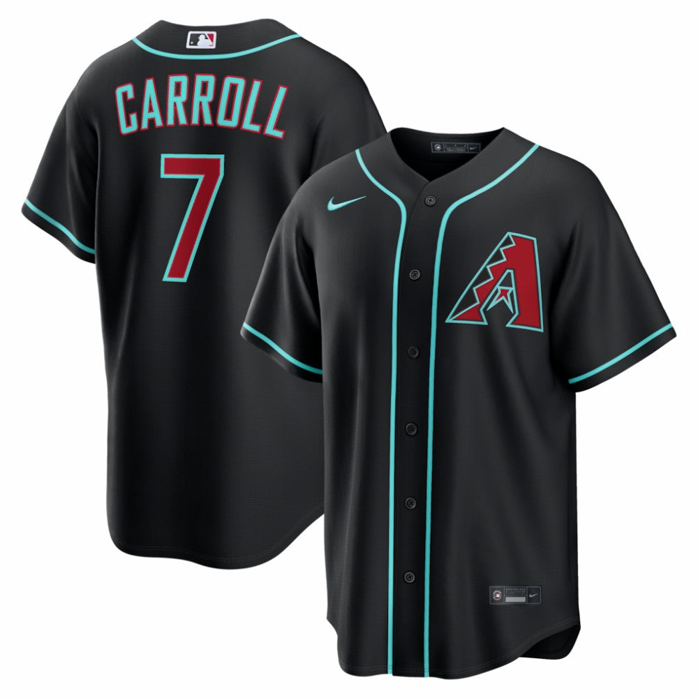 Corbin Carroll Arizona Diamondbacks Nike Alternate Replica Jersey - Black Jerseys