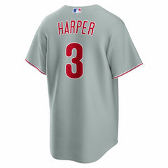 Bryce Harper Philadelphia Phillies Nike Road Replica Jersey - Gray Jerseys