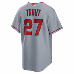 Mike Trout Los Angeles Angels Nike Road Replica Jersey - Gray Jerseys